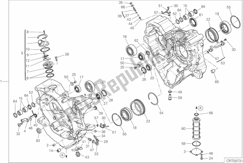 Toutes les pièces pour le 010 - Paire Demi-carters du Ducati Multistrada 1200 ABS Thailand 2018